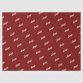 Papier Mousseline Customized Your Own Logo Stylish Modern Minimal (Recto)