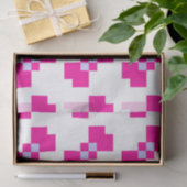 Papier Mousseline Cute 8 bits Pixel Bow (Cadeau)