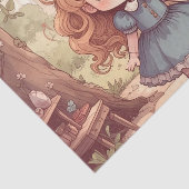 Papier Mousseline Cute Alice in Wonderland Whimsical Woodland Art (Détail)