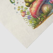 Papier Mousseline Cute animal de bois découpage grenouille (Détail)