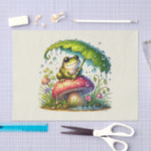 Papier Mousseline Cute animal de bois découpage grenouille (Artisanat)