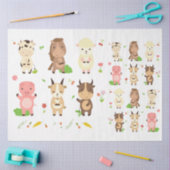 Papier Mousseline Cute Animaux Collection 4 Découpage (Artisanat)