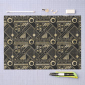 Papier Mousseline Cute art déco motif tissu (Artisanat)