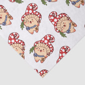 Papier Mousseline Cute automne fourrage de champignons (Détail)