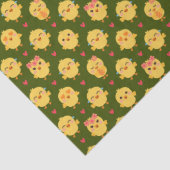 Papier Mousseline Cute Baby Chick Love with Hearts (Détail)