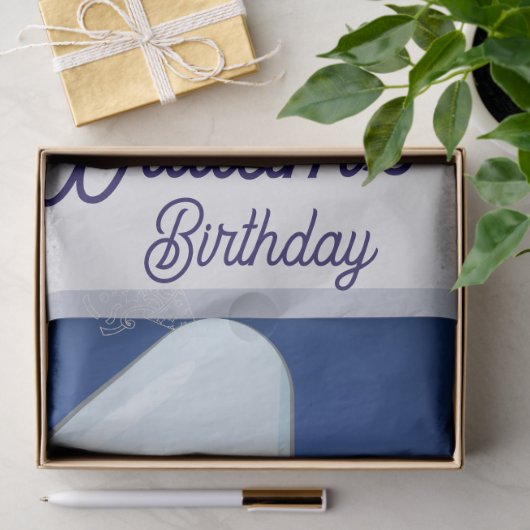 Papier Mousseline Cute Baby Elephant First Birthday (Cadeau)