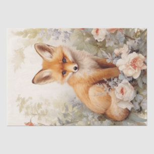 Papier Mousseline Cute Baby Fox