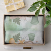 Papier Mousseline Cute Bear squirrel jungle tropicale fête d'anniver (Cadeau)