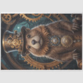 Papier Mousseline Cute Beaver Steampunk with Hat  (Recto)
