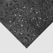 Papier Mousseline Cute Black Cheetah Leopard Motif d'impression (Détail)