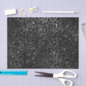 Papier Mousseline Cute Black Cheetah Leopard Motif d'impression (Artisanat)
