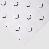 Papier Mousseline Cute Black Eyelashes Make-up Pattern Tissue Paper (Détail)