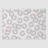 Papier Mousseline Cute Boy Motif de baseball (Recto)