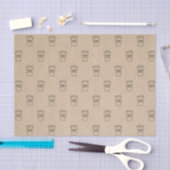 Papier Mousseline Cute Brown Coffee Cup Coffee Shop (Artisanat)