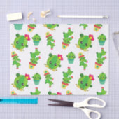 Papier Mousseline Cute Cactus, Green Cactus, Motif Cactus (Artisanat)