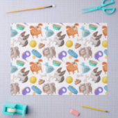 Papier Mousseline Cute Cartoon Chiens Bows et os Découpage (Artisanat)