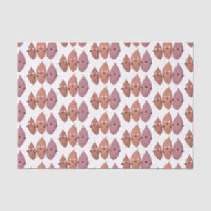 Papier Mousseline Cute chantant des patates douces caricaturales lég