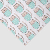 Papier Mousseline Cute Chat Filles Motifs Anniversaire (Détail)