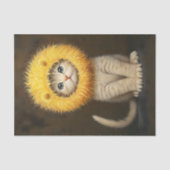Papier Mousseline Cute chaton adorable + Lion Mane AK5 Découpage (Recto)