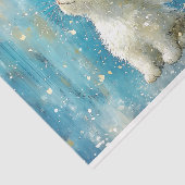 Papier Mousseline Cute chaton blanc avec ailes AV3 Découpage (Détail)