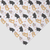 Papier Mousseline Cute chatons arc-en-ciel papier tissu d'anniversai (Détail)