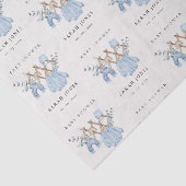 Papier Mousseline Cute Chic Garçon Vêtements de bébé Baby shower ess (Détail)