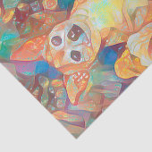 Papier Mousseline Cute Chihuahua Art Blue Brown Dog Portrait (Détail)