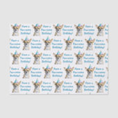 Papier Mousseline Cute Chihuahua en Casquette d'anniversaire (Recto)