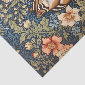 Papier Mousseline Cute Chipmunk William Morris Inspiré Floral (Détail)