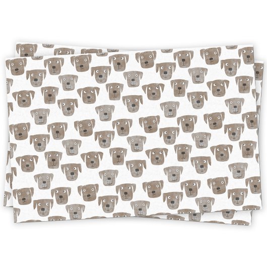 Papier Mousseline Cute Chocolat Labrador Retriever Chien