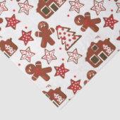 Papier Mousseline Cute Christmas Gingerbread Motif de cookies (Détail)