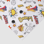 Papier Mousseline Cute Comic Pattern (Détail)