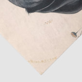 Papier Mousseline Cute Dachshund avec Découpage Fleur sauvage (Détail)