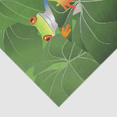 Papier Mousseline Cute de grenouille arborescente 23 Découpage 10x15 (Détail)