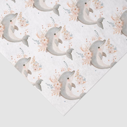Papier Mousseline Cute Dolphin (Détail)