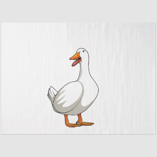 Papier Mousseline Cute Duck Design Hommes sauvagine Oiseau Animaux A (Recto)