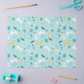 Papier Mousseline Cute Easter Bunny Pattern Kawaii Rabbits Eggs  (Artisanat)