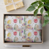 Papier Mousseline Cute Esater panier de lapin tissu motif (Cadeau)