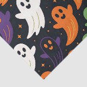 Papier Mousseline Cute Fantômes et chauves-souris Éffrayant Hallowee (Détail)