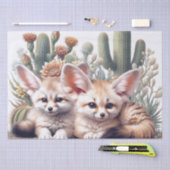 Papier Mousseline Cute Fennec Fox animal (Artisanat)