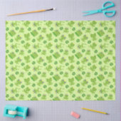 Papier Mousseline Cute Frogs Motif sur Bright Green (Artisanat)