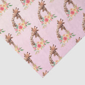 Papier Mousseline Cute Giraffe Aquarelle Maman & Bébé (Détail)