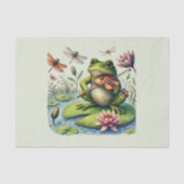 Papier Mousseline Cute grenouille amoureux découpage (Recto)