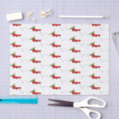 Papier Mousseline Cute grenouille dans une chaussette rouge saut de (Artisanat)