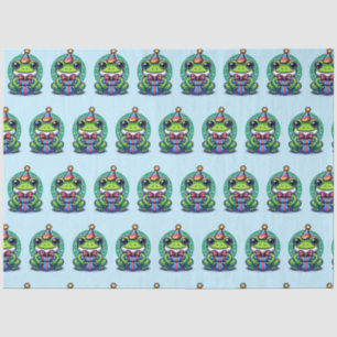 Papier Mousseline Cute Grenouille personnalisée Thème Anniversaire