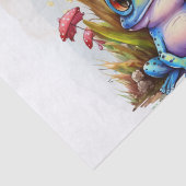 Papier Mousseline Cute grenouilles colorées (Détail)