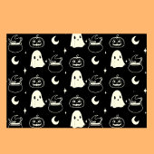 Papier Mousseline Cute Halloween Boo Ghost Motif