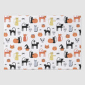 Papier Mousseline Cute Halloween Chat Éffrayant (Recto)