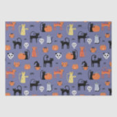 Papier Mousseline Cute Halloween Chat Éffrayant (Recto)