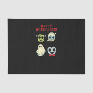 Papier Mousseline Cute Halloween Monsters Tissue Paper - Funny Boo